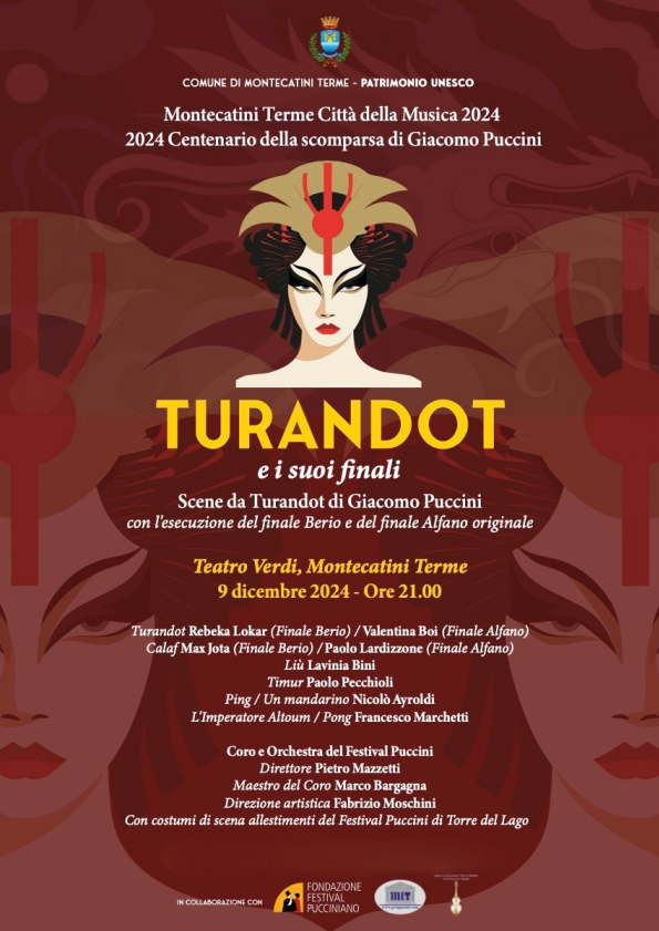 Locandina Tourandot e i suoi finali